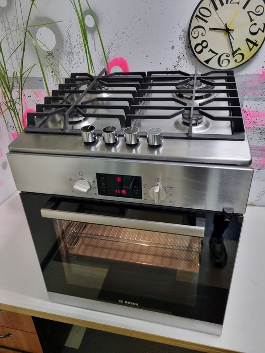 ТОП комплект електро духовка духова шафа+газова плита Bosch Electrolux