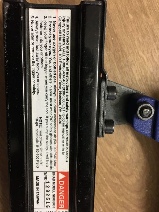 Pistolet gwoździarka stanley ch z USA do kompresora