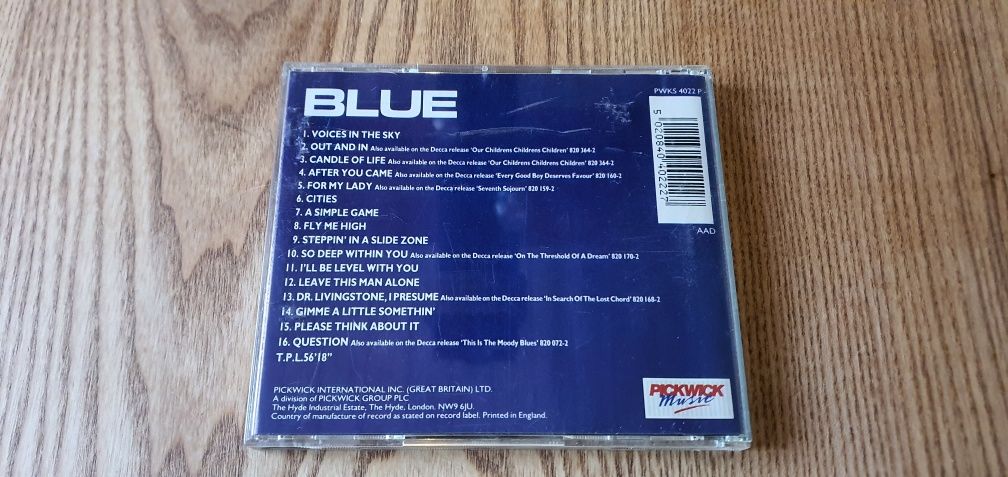 the moody blues - blue 1 wydanie 1989