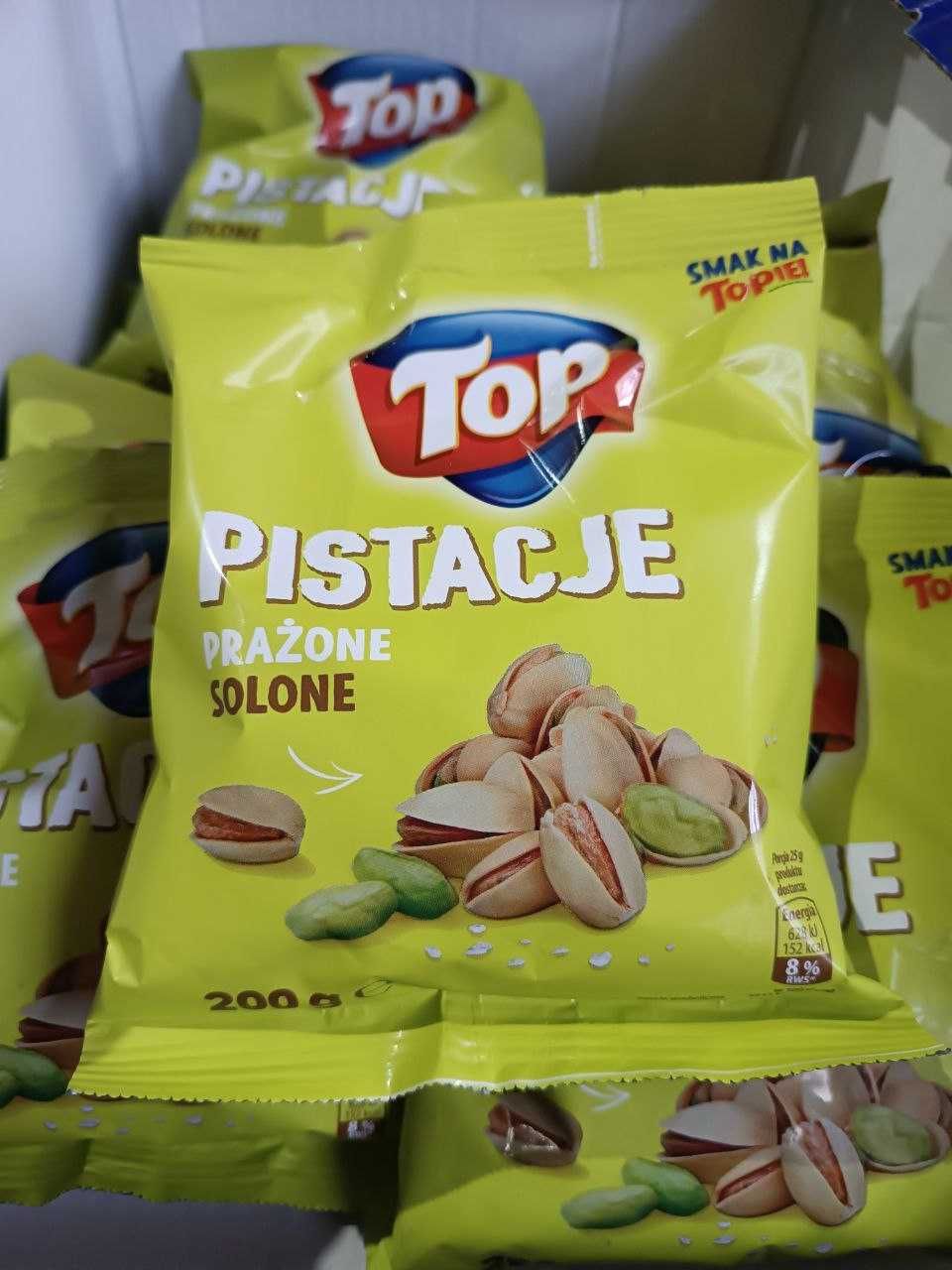 Фісташки солоні Топ Top Pistacje 200г (Польща)