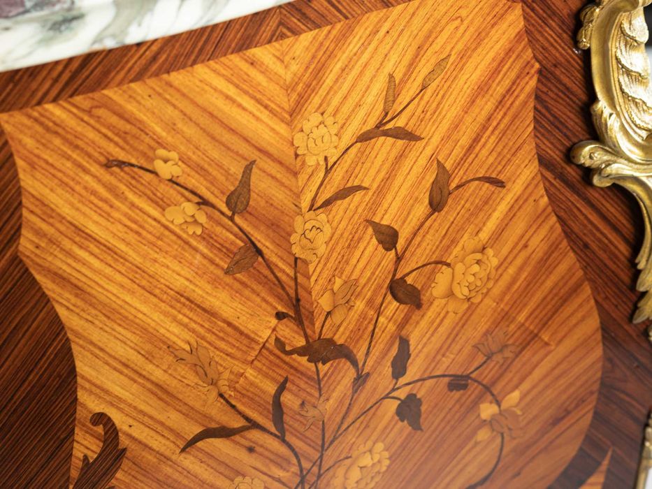 Cómoda Pau santo Mármore Luís XV Mathieu Criaerd, Século XVIII