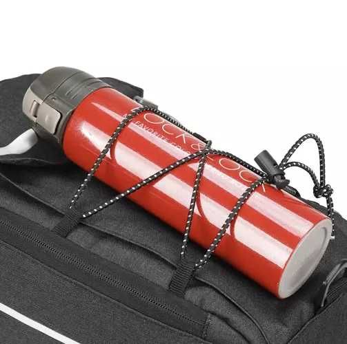 Termiczna torba rowerowa 9L na bagażnik z paskiem odblaski na rower