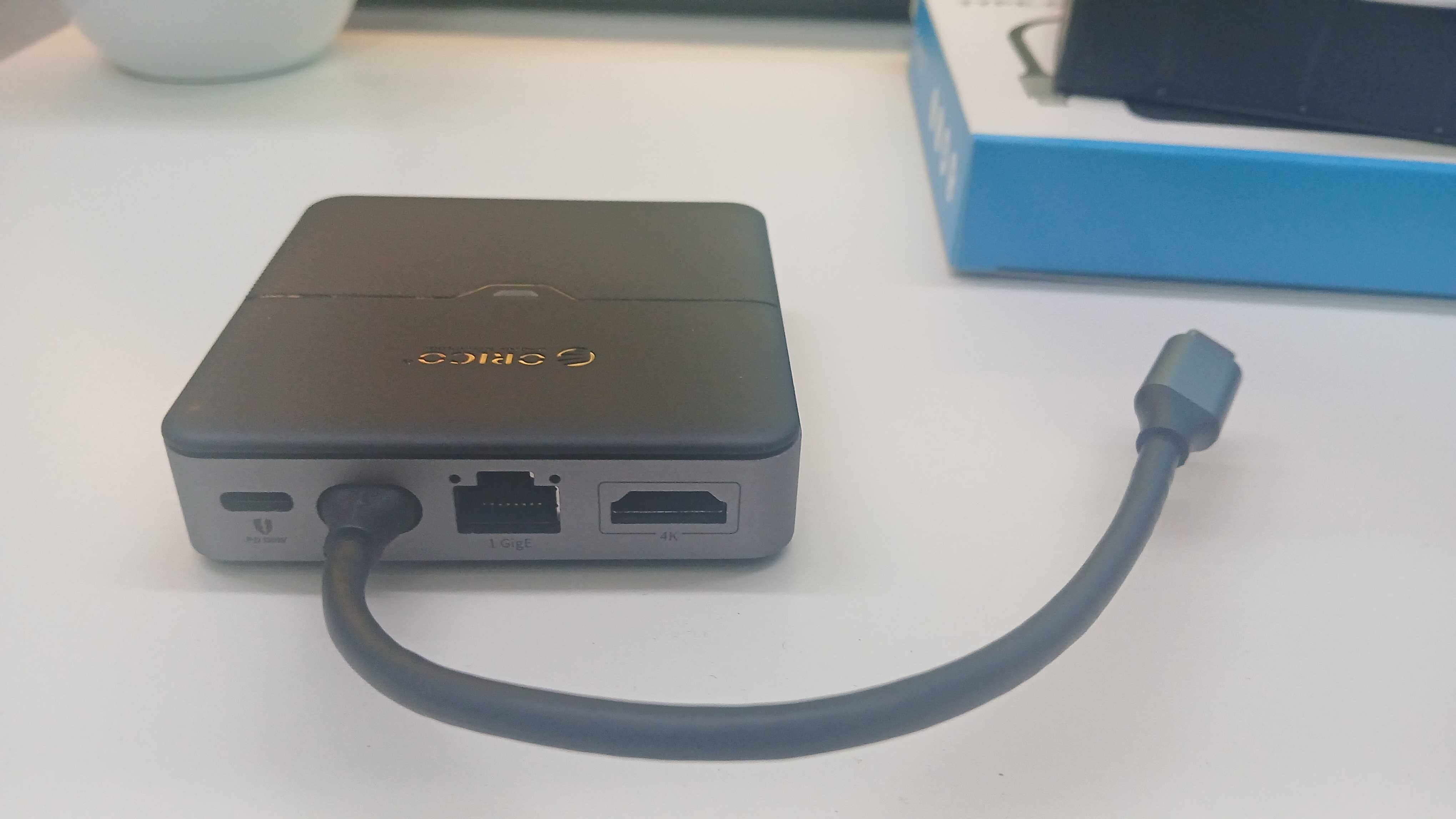 ORICO Hub, 5 em 1 USB C Docking Station com 4K HDMI, 60 W PD Charging