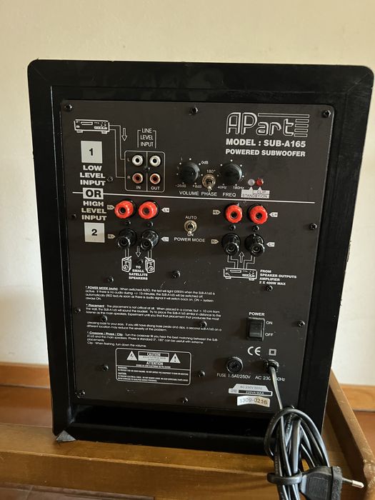 Active Subwoofer Apart Sub A-165, Like New64550368427267122