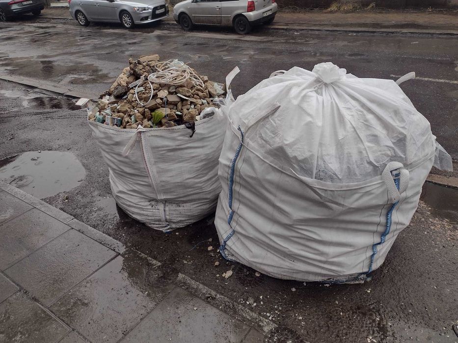 Worki BIG BAG, gruzbag, worki na gruz, odpady, wywóz odpadów.