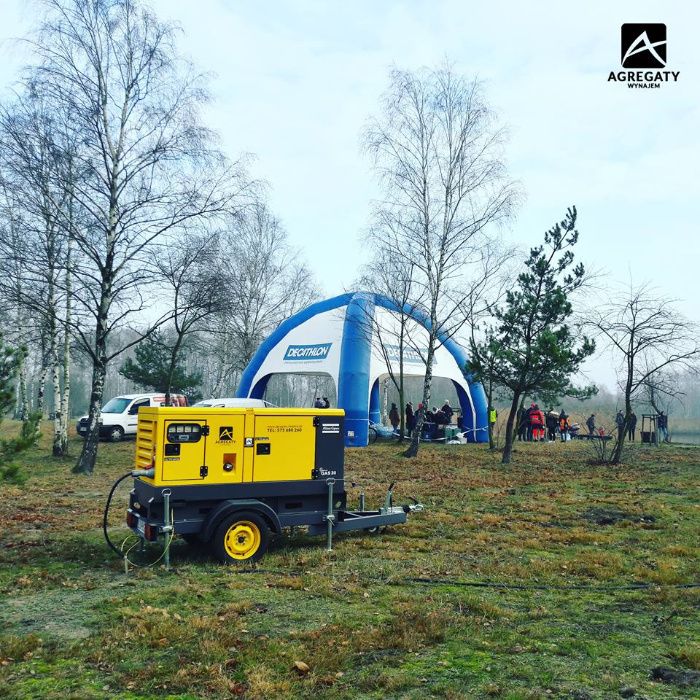 Agregat siłowy, trójfazowy, siła 400V Fogo, Honda SDMO, Kipor wynajem