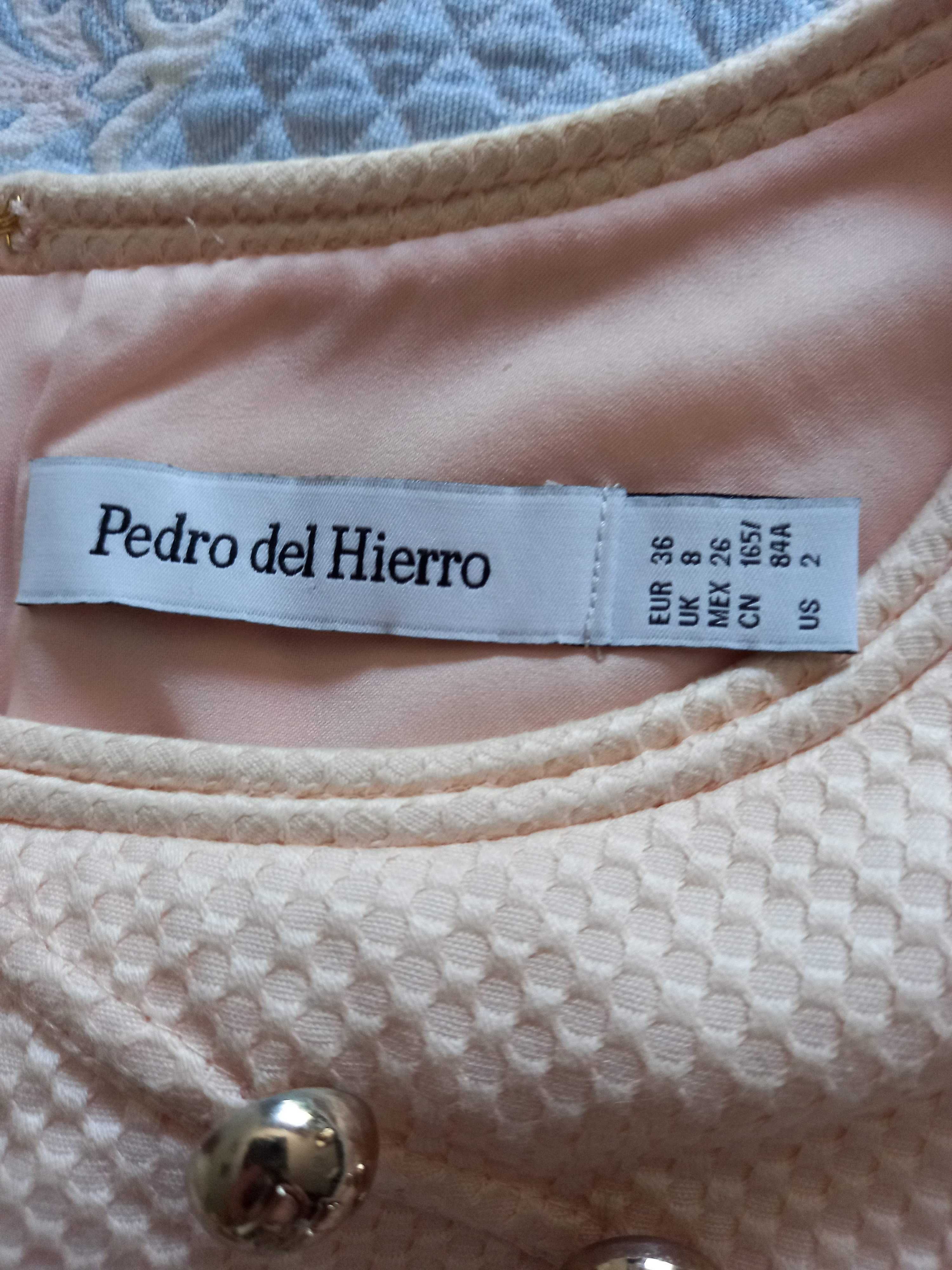 Vestido Pedro del Hierro, Tam S, rosa salmão