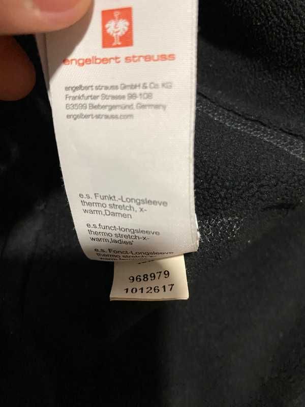 Bluzka funkcyjna długi rękaw Engelbert Strauss r.S czarny workwear