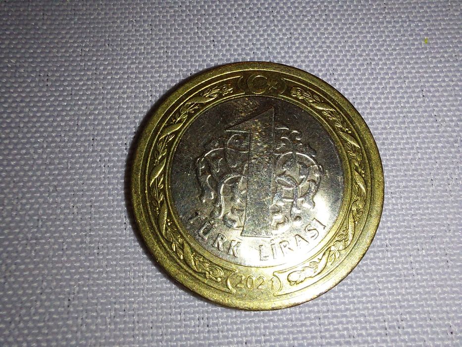 Monety coins  Turcja lira 3 sztuki