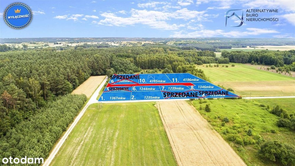 Piękne działki budowlane w otulinie lasu