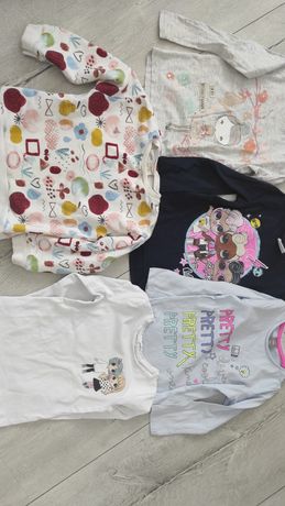 Bluza Zara i bluzeczki dla dziewczynki 98/104