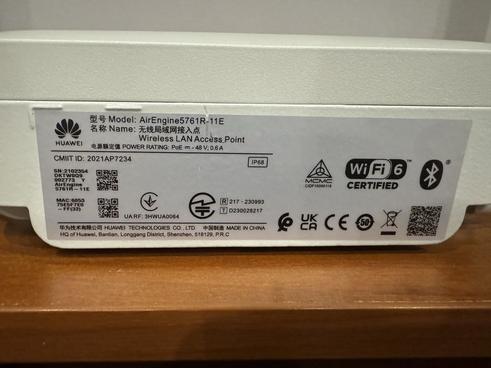 Huawei AirEngine 5761R-11 Weiß Power over Ethernet (PoE)