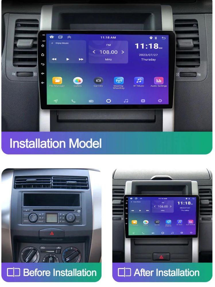 Radio android universal 10 polegadas
