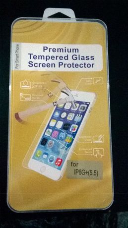 2 Películas proteção ecrã iphone 6 Plus vidro temperado