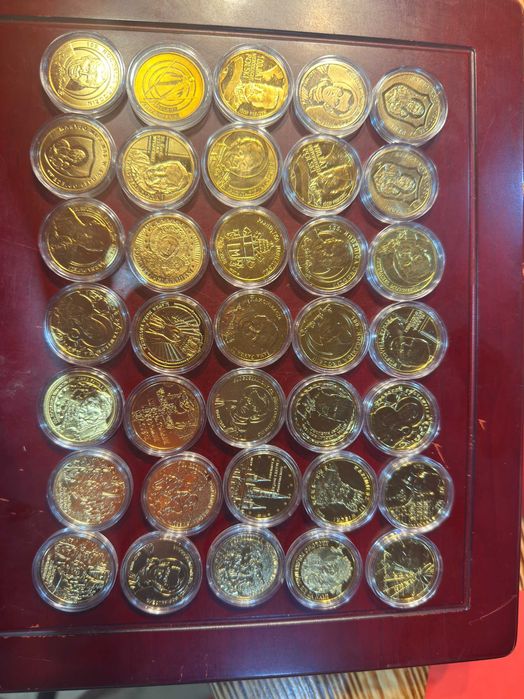 zestaw monet okolicznościowych 35szt