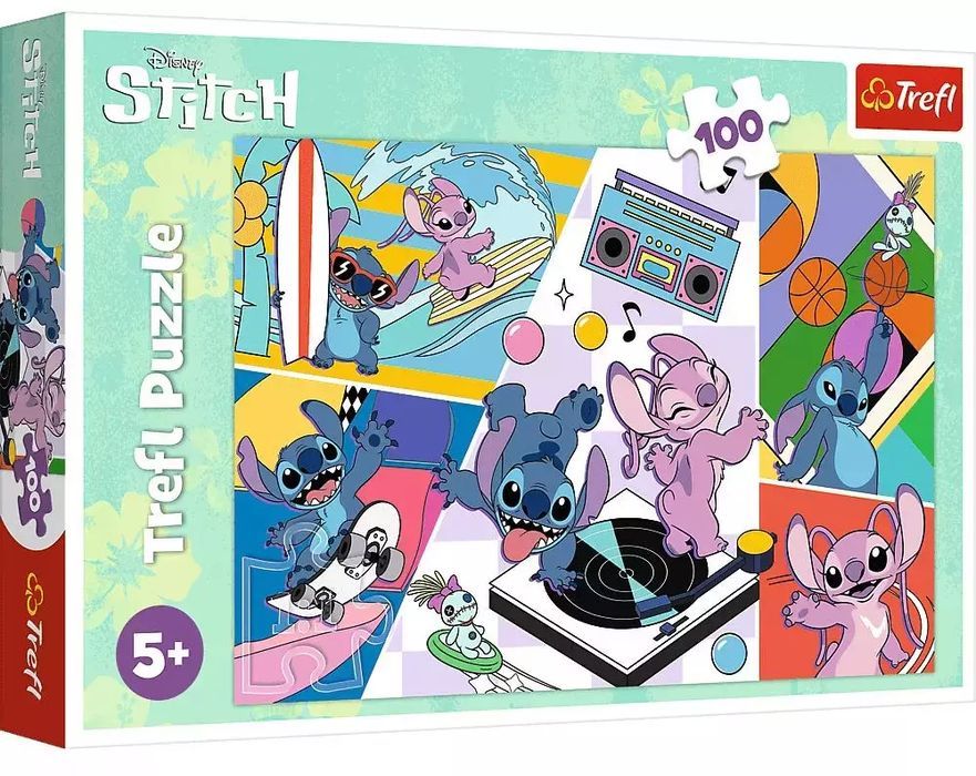 Puzzle 100el 16473 Wspomnienia Lilo Stitch Trefl 16473. Trefl