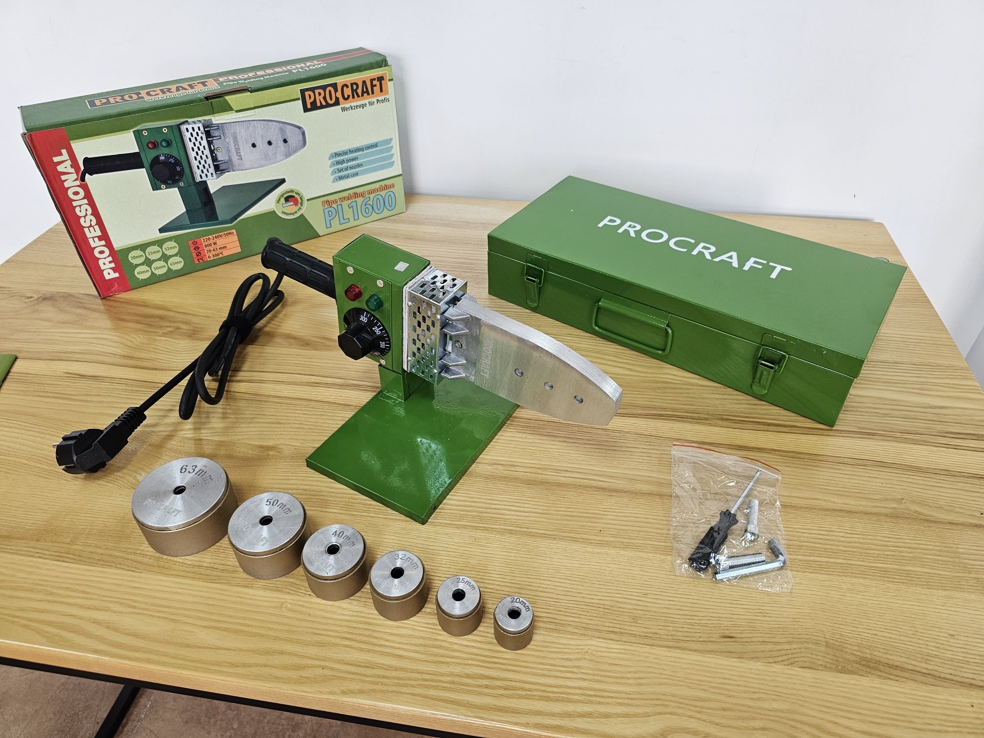 Паяльник для труб 20-63мм ProCraft Тефлоновое покрытие Насадок