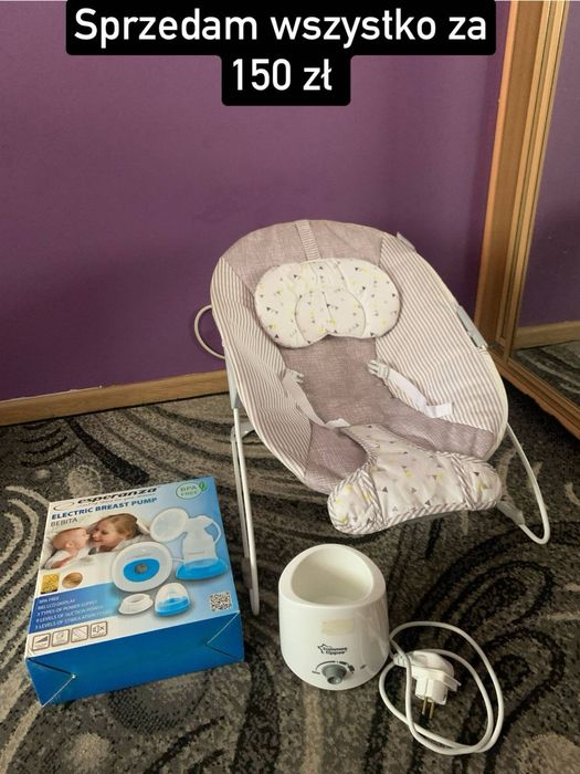 Sprzedam laktator elektryczny,  bujaczek , podgrzewacz do mleka , uzyw