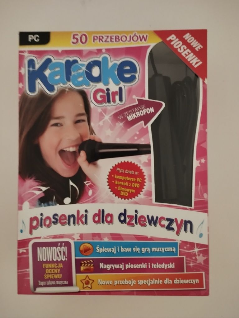 Zestaw karaoke PC z mikrofonem. Nowy nieużywany