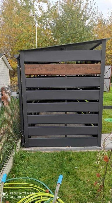 Wiaty Śmietnikowe na wymiar, Zabudowa koszy, Altana Schowek PRODUCENT