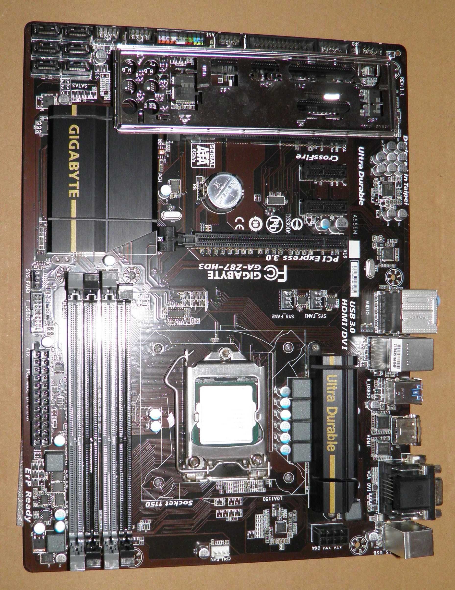 Socket 1150 Комплект Gigabyte GA-Z87-HD3+i5-4670K