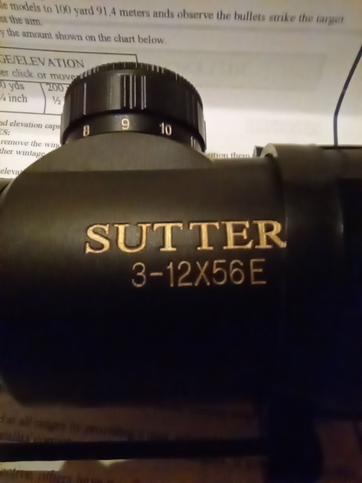 Luneta Sutter 3-12x56 E