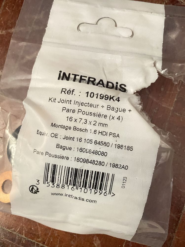 Juntas de injectores 1.6tdci