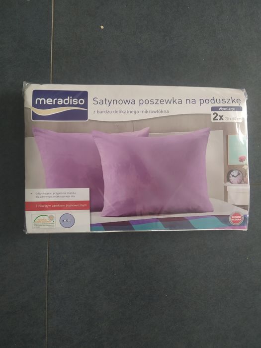 Satynowa poszewka na poduszkę 2 szt 70x80