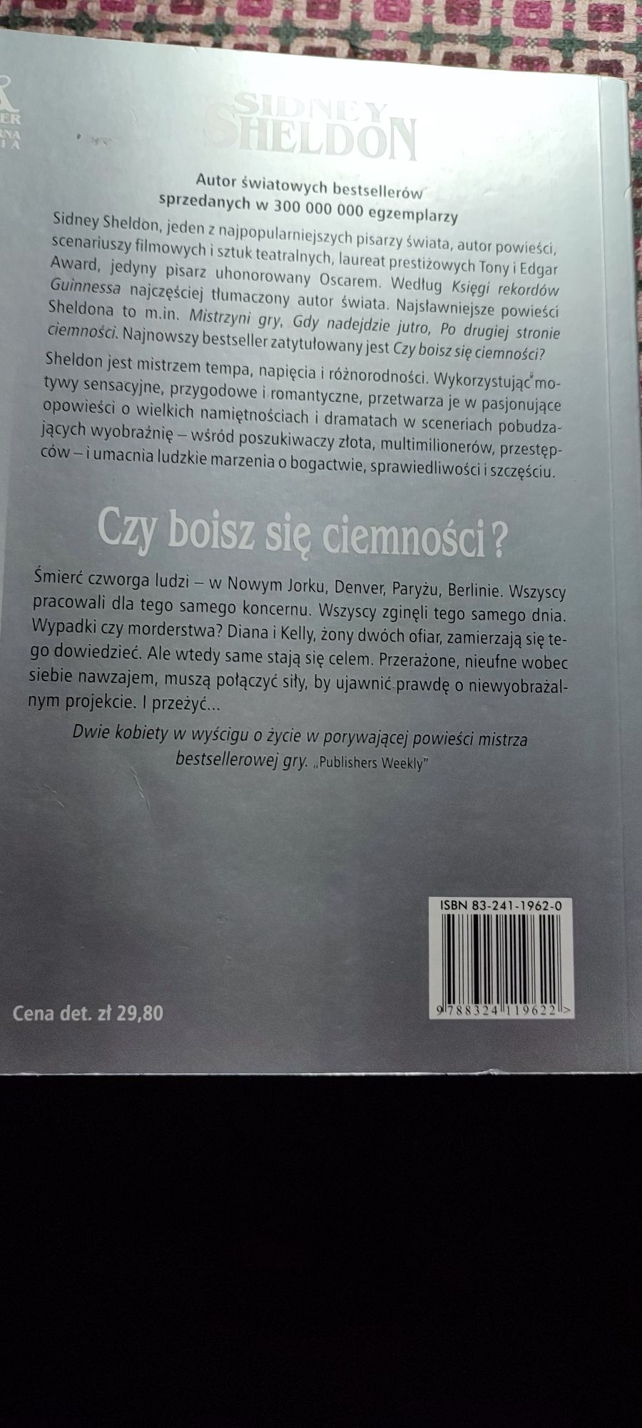 Sidney Sheldon Czy boisz się ciemności?