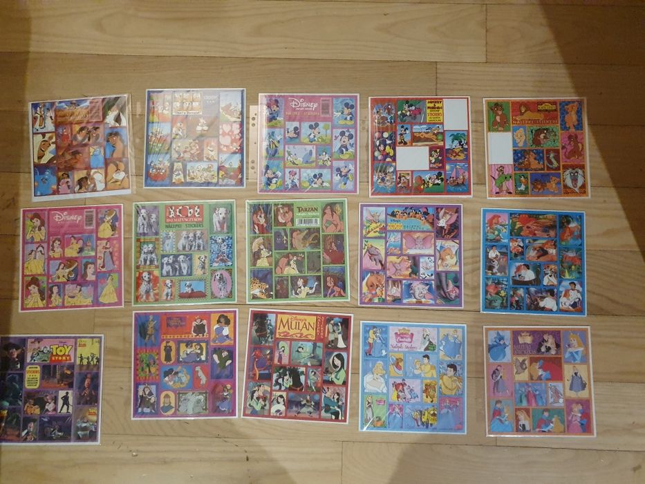 29 arkuszy naklejek, naklejki Disney Derform
