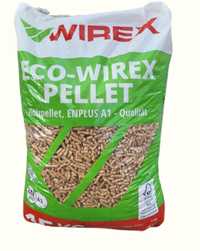 Pellet WIREX  Klasa EN A1 Plus Pajęczno 1240zł/t,  paleta 1300