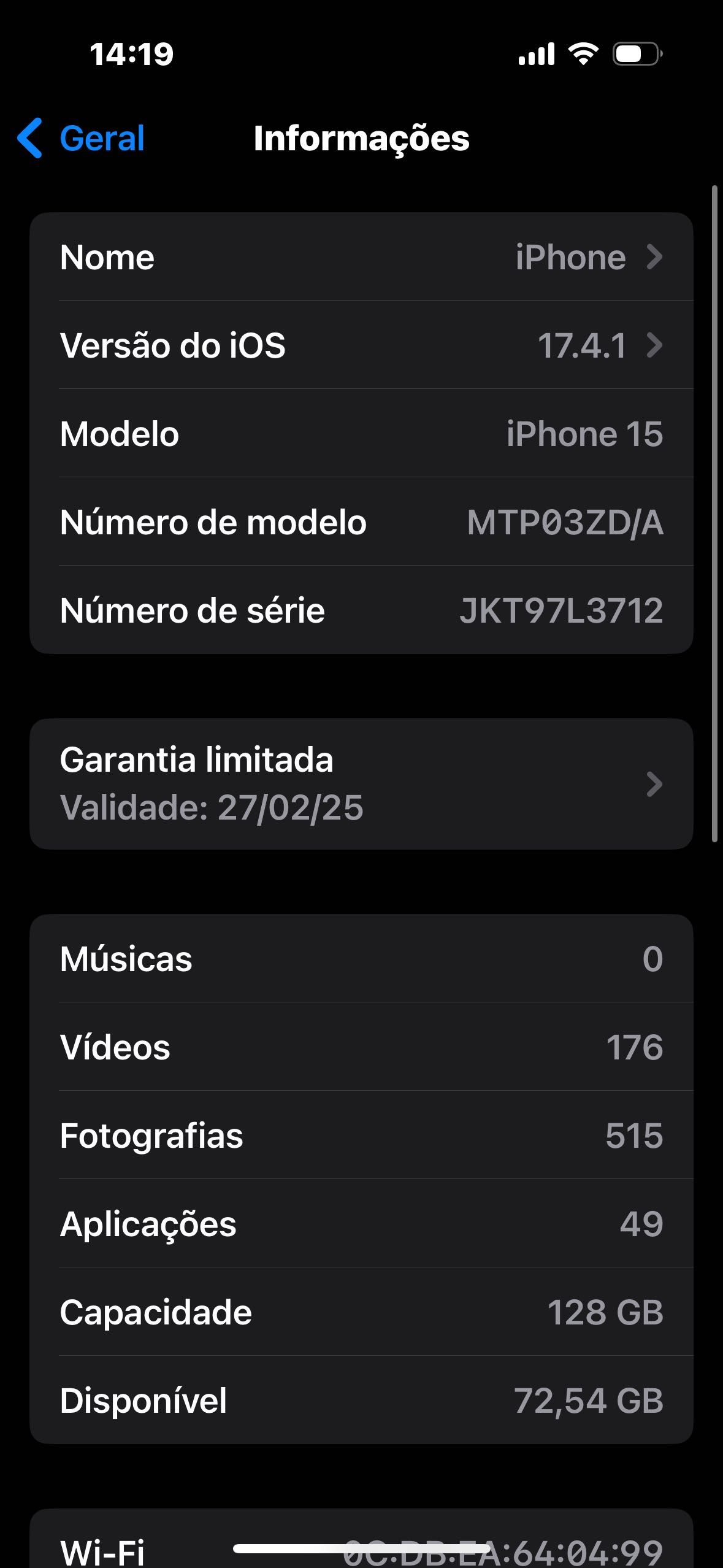 iPhone 15 Black 128GB