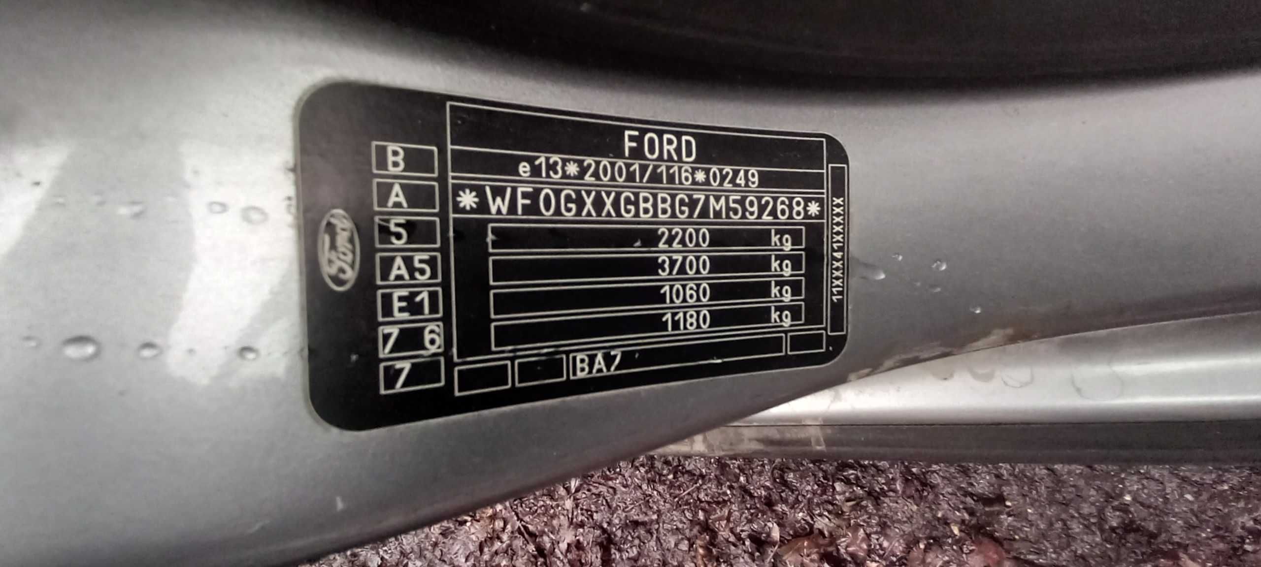 2007 Ford Mondeo MK4 2.0 145KM AOBC kolor 7.6 Silnik części