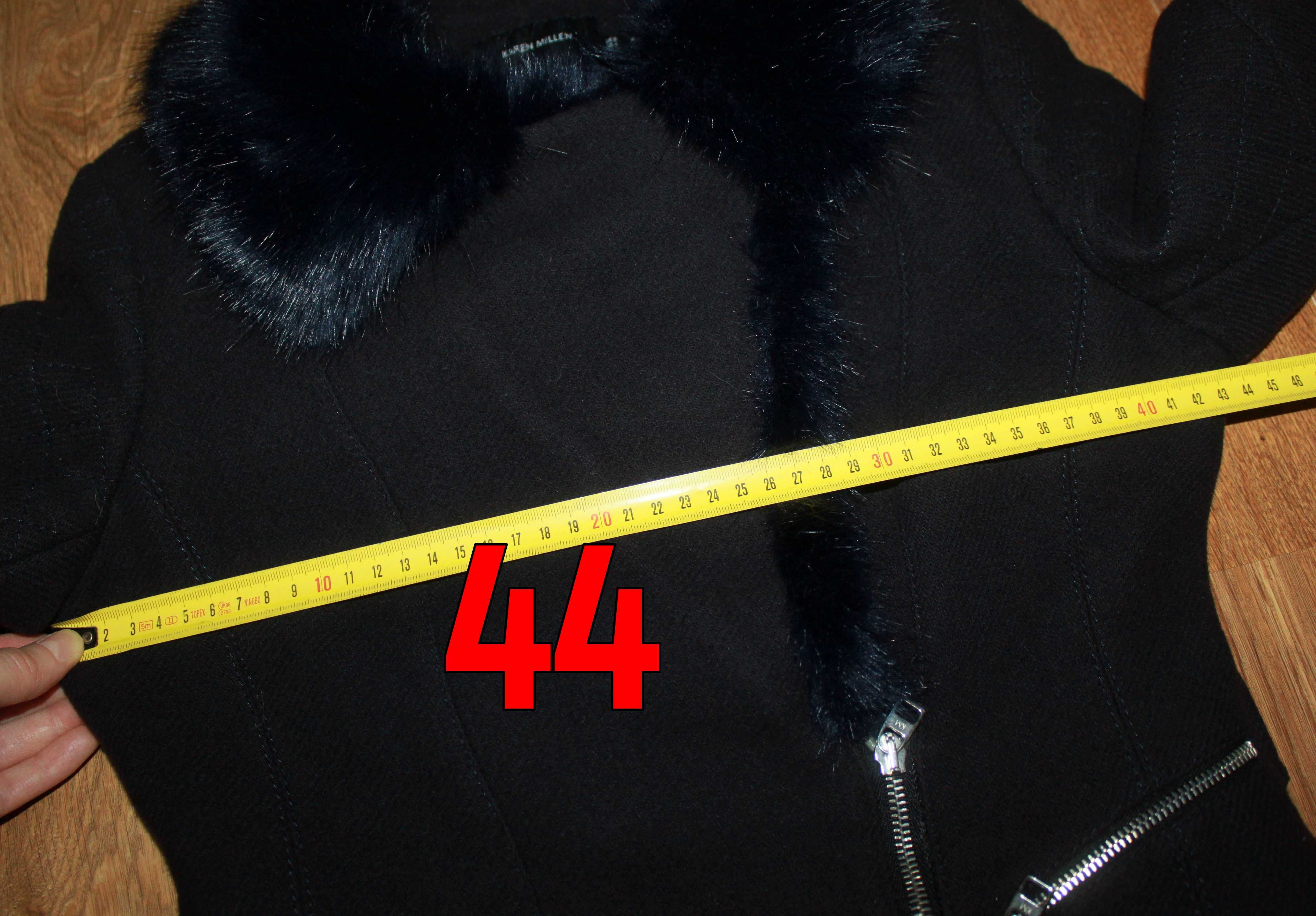 Пальто демисезонное косуха шерсть karen millen (155-164см)