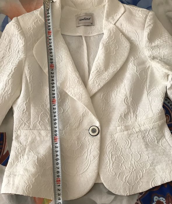 Піджак білий, кофта