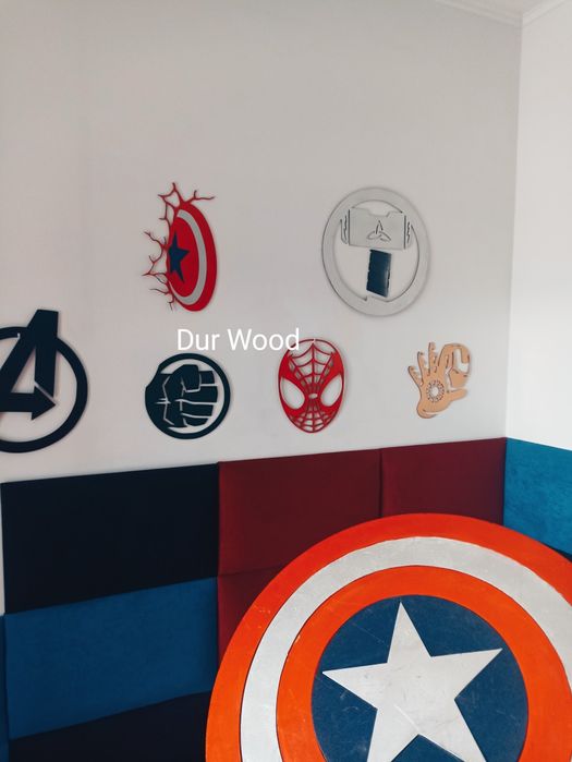 Spiderman na ścianę kapitan Ameryka do pokoju dziecka  dekoracje Dur W