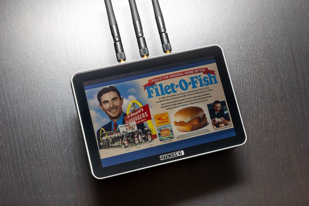 SmallHD Focus Bolt 7 monitor transmisja clamshell do RED ARRI Son