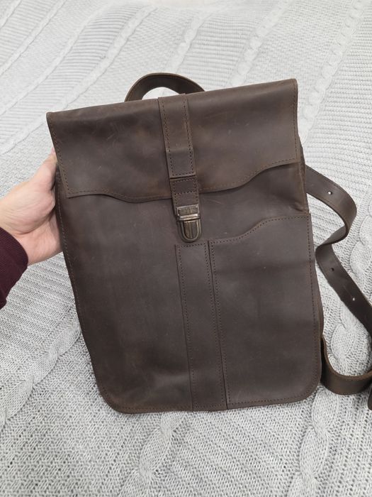 Стильний шкіряний рюкзак українського бренду  Boorbon