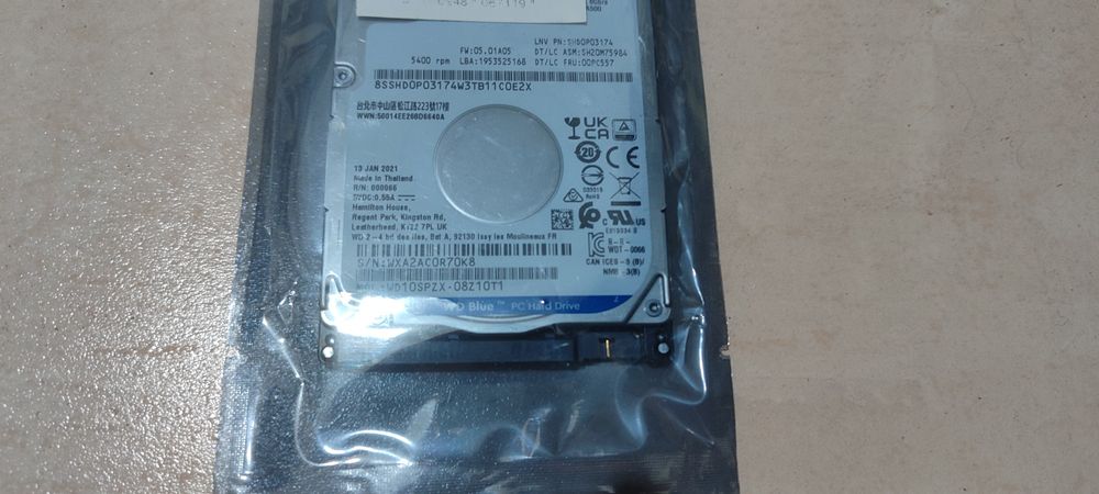Накопичувач WD Blue 1Tb 5400rpm