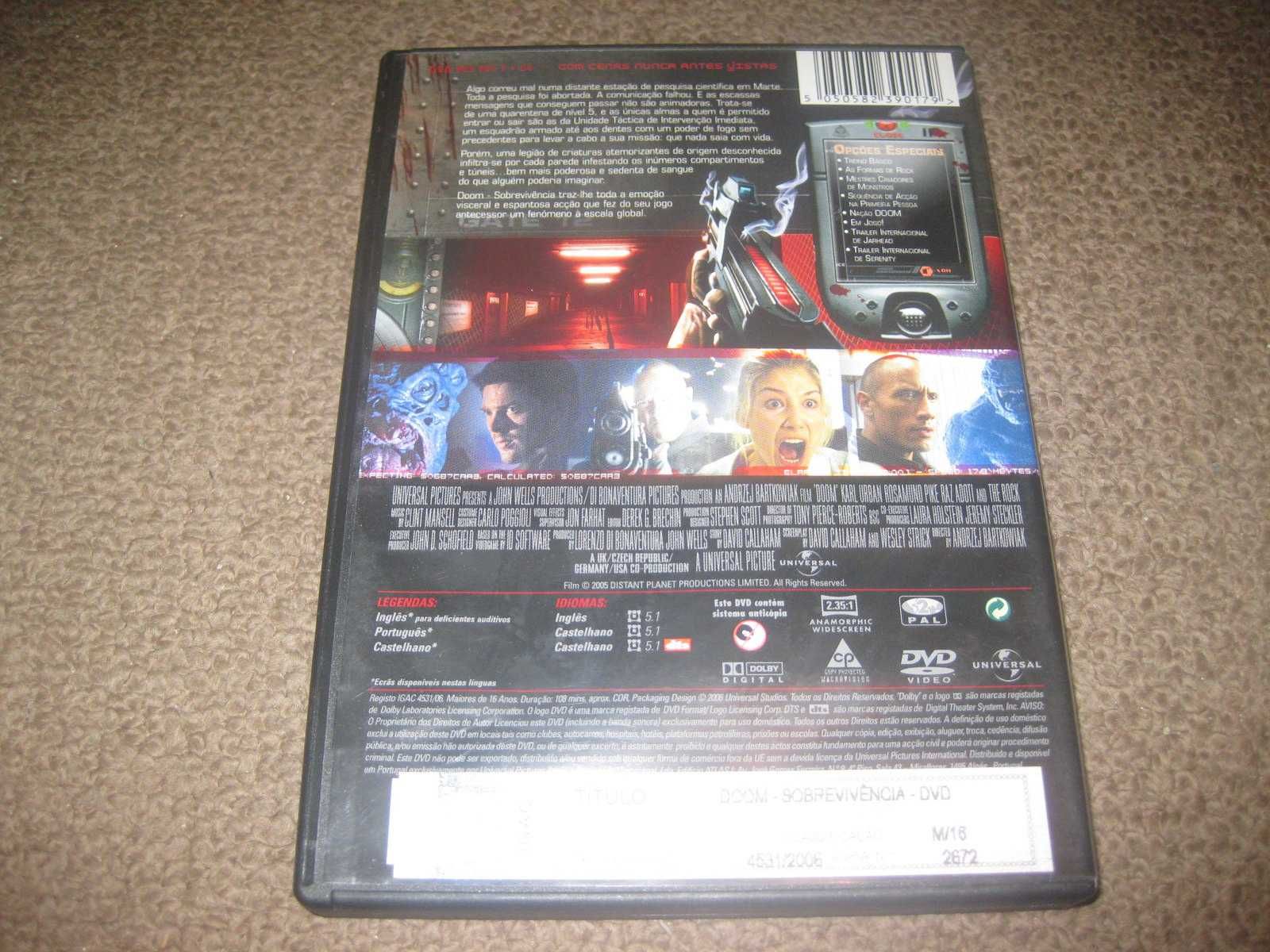 DVD "Doom- Sobrevivência" com Dwayne Johnson