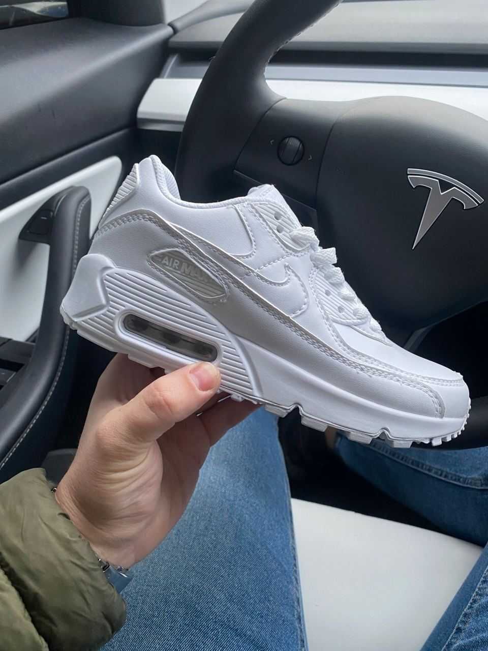 (БЕЗ ПЕРЕДОПЛАТИ) Nike Air Max 90 White найк аір макс 90 білі