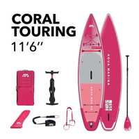 Deska touring SUP AQUA MARINA CORAL 11'6" RASPBERRY Raty 0%!