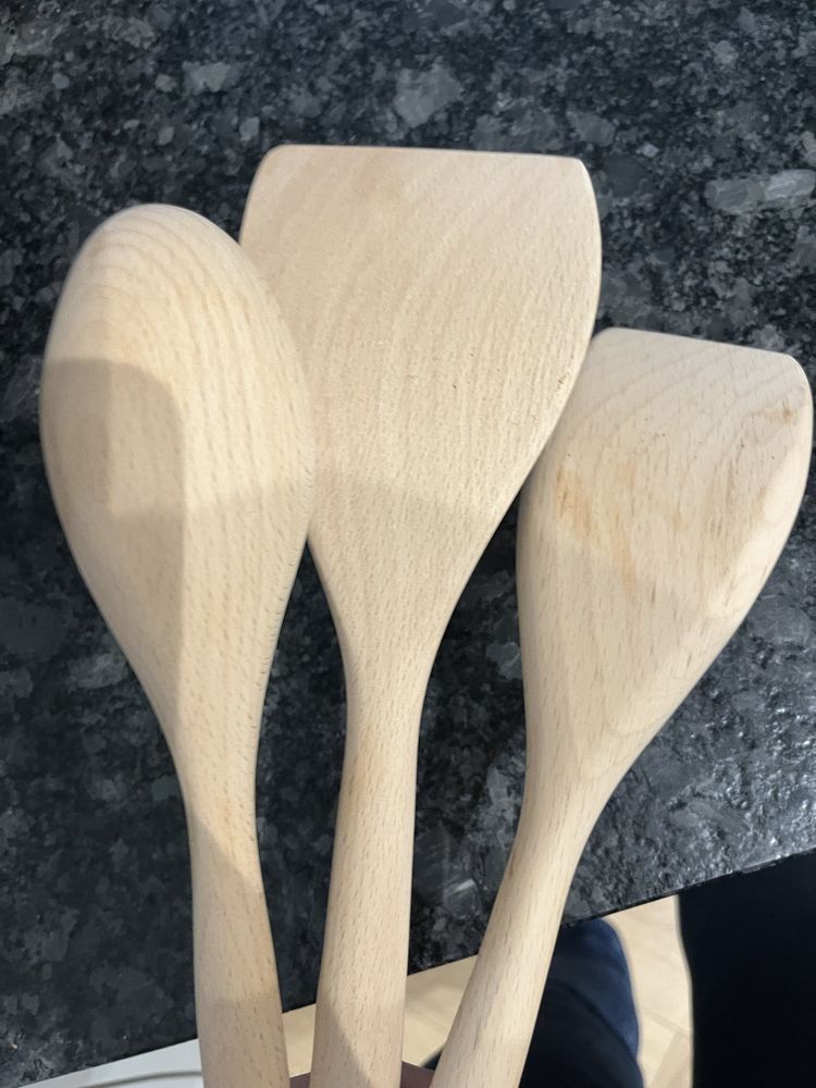 3 lyzki lopatki drewniane ikea nowe