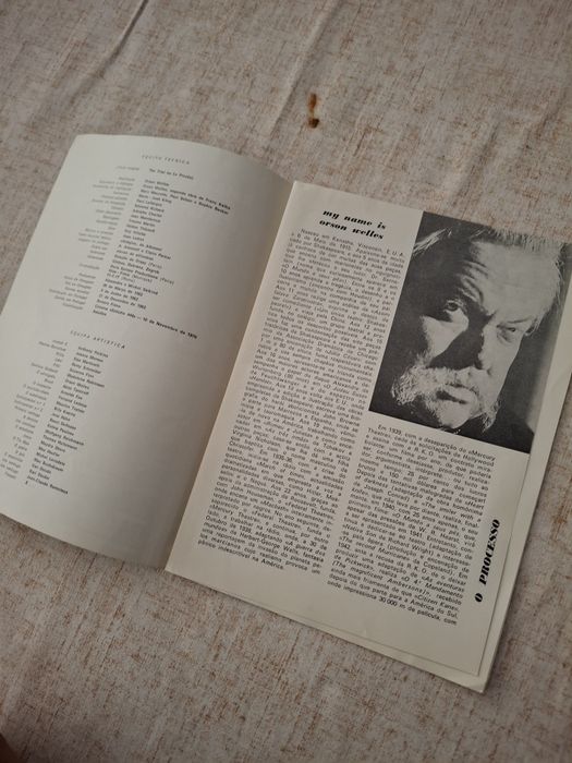 Programa filme vintage orson welles kafka o processo