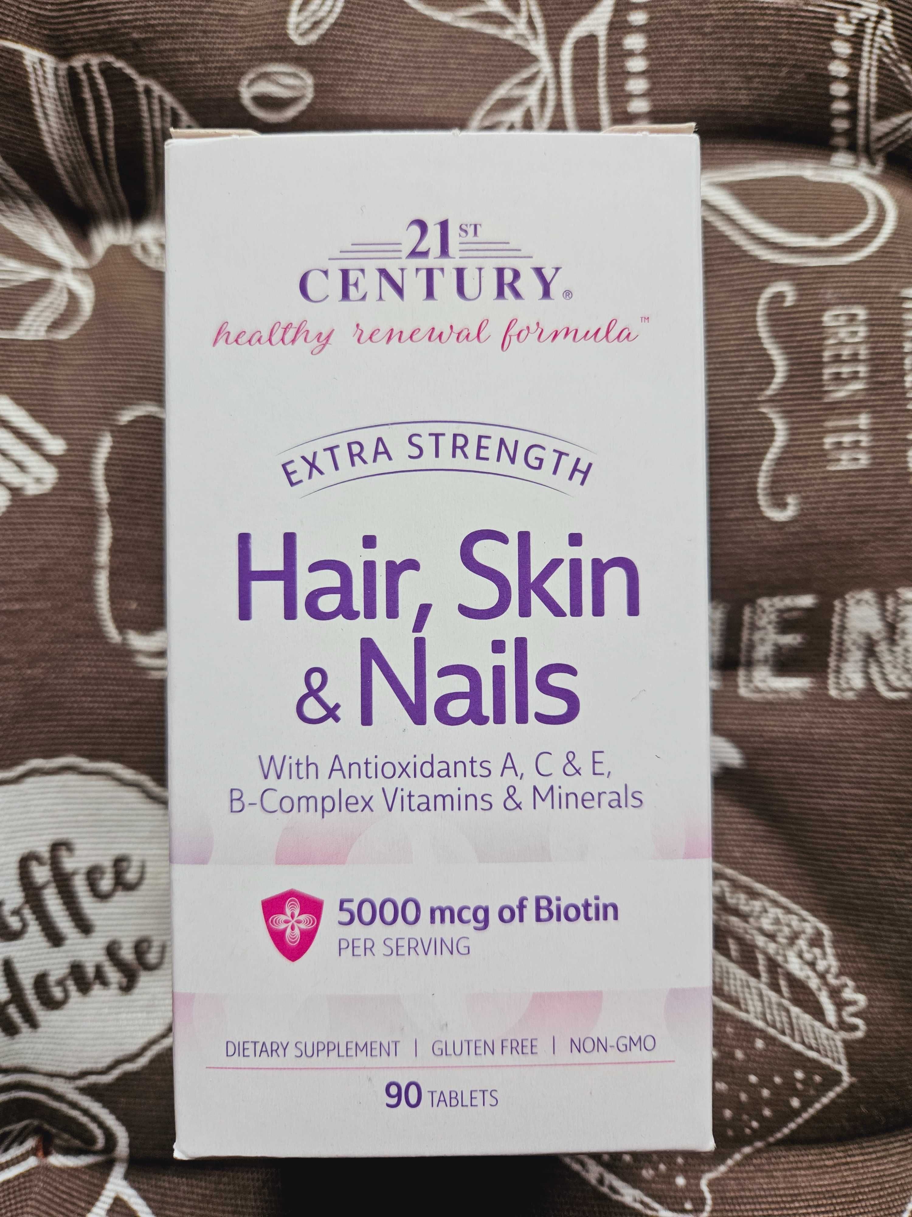 21st Century комплекс для волосся шкіри нігтів hair skin nails Біотин