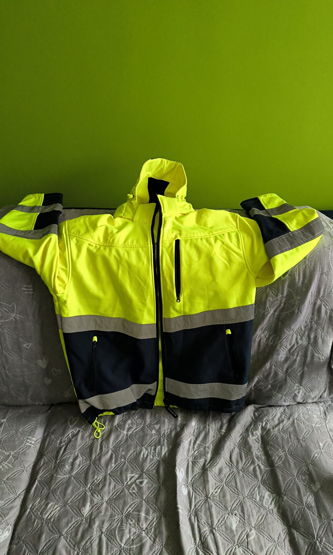 Woododporna kurtka robocza odblaskowa SOFTSHELL Snow Hawk L