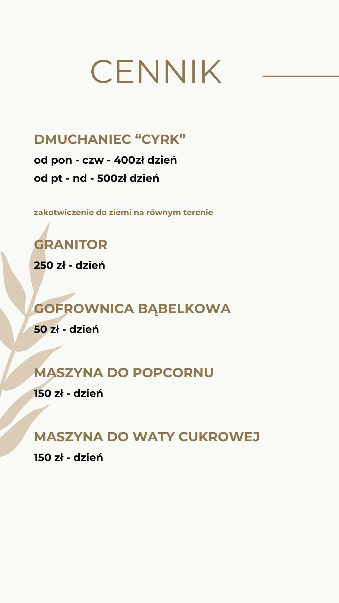 Dmuchaniec wynajem