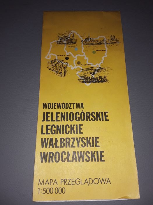Województwa Jeleniogórskie legnickie Wałbrzyskie Wrocławskie mapa
