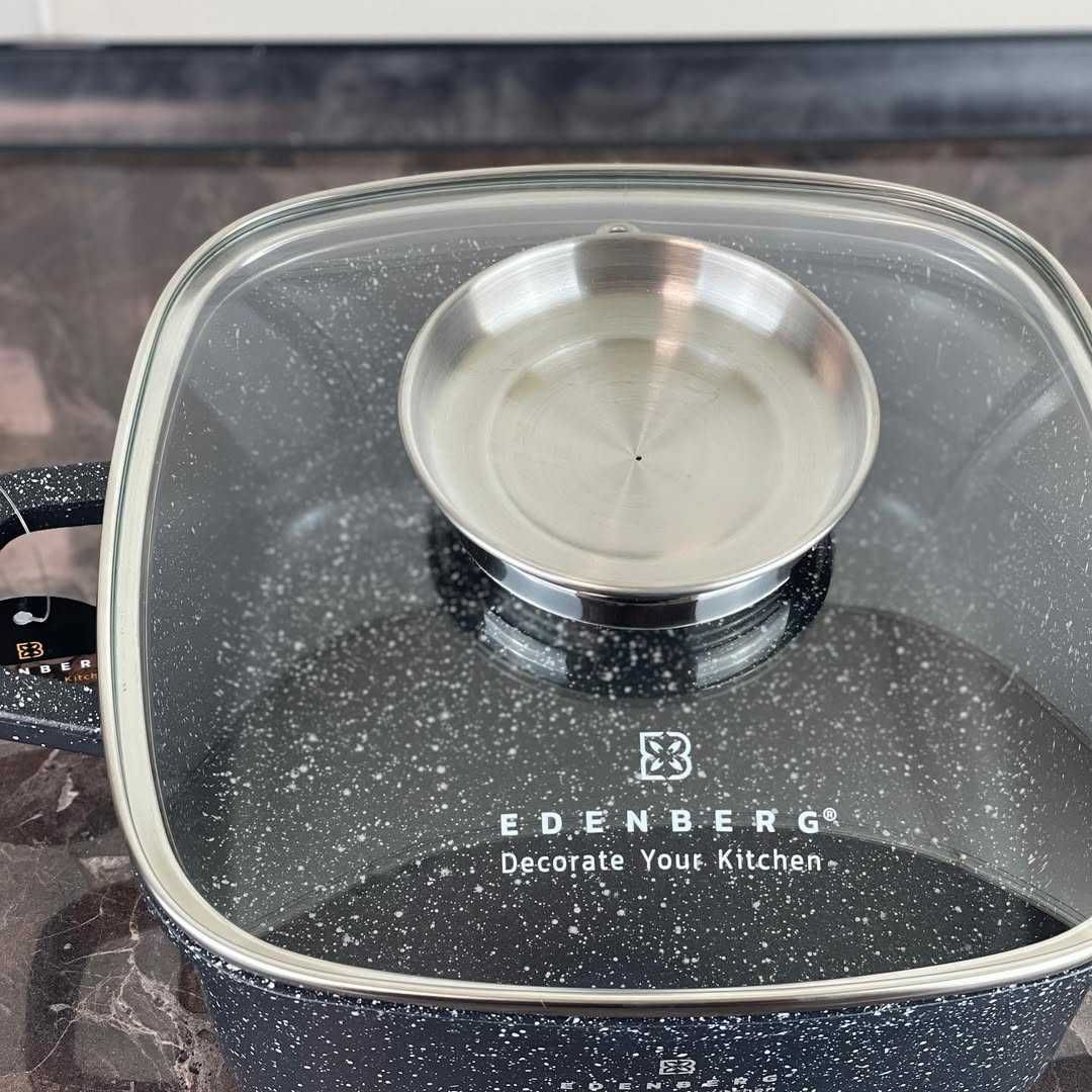 Zestaw 3 garnków Marmurowych 6el.  Edenberg EB 8141  na indukcję/Gaz