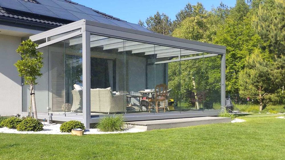 Ogród zimowy zadaszenie tarasu ze szkła/poliwęglanu